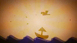 انیمیشن قایق و دریا و آرامش